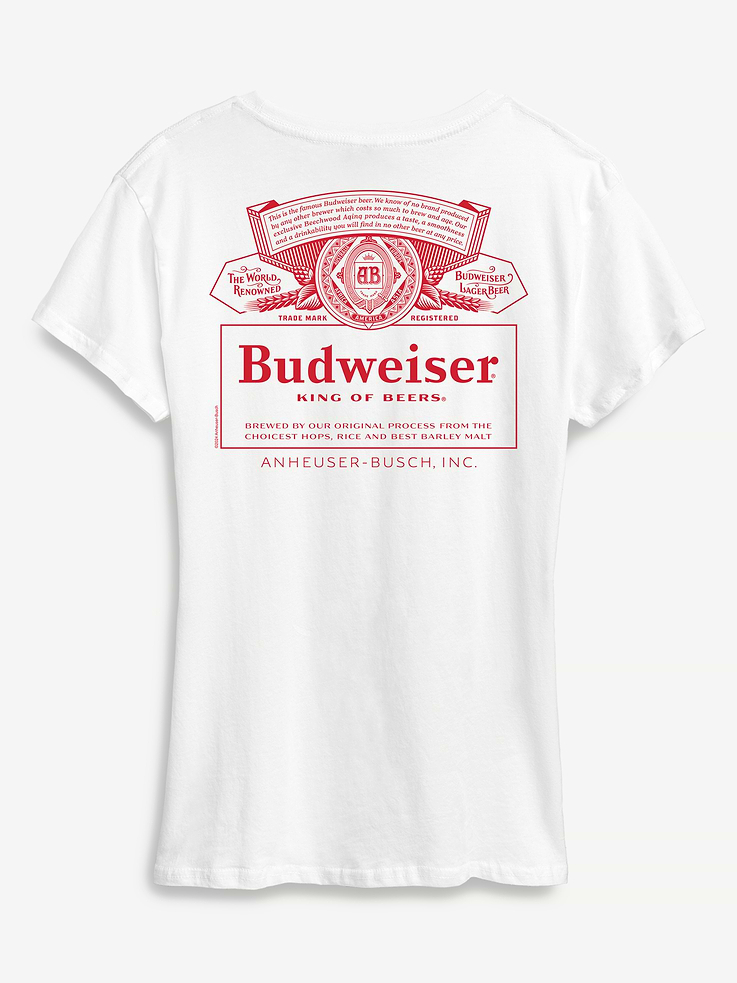 Image number 3 showing, Budweiser Retro Logo Short Sleeve Graphic T-Shirt