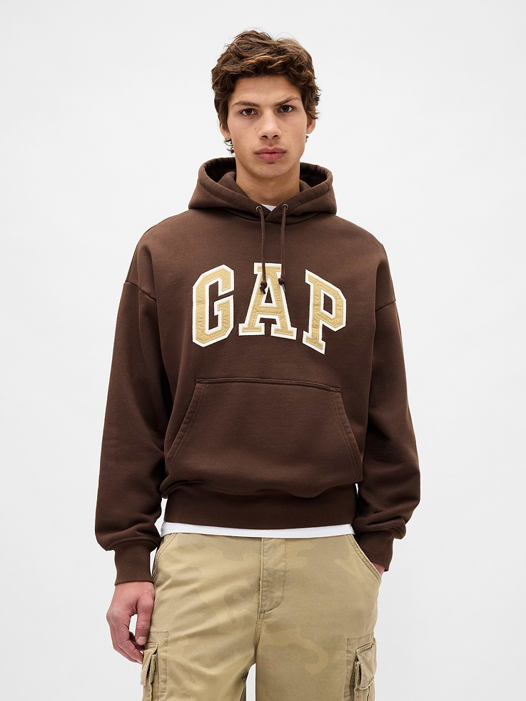 Image number 1 showing, Adult Extra Heavyweight French Terry Oversized Logo Hoodie