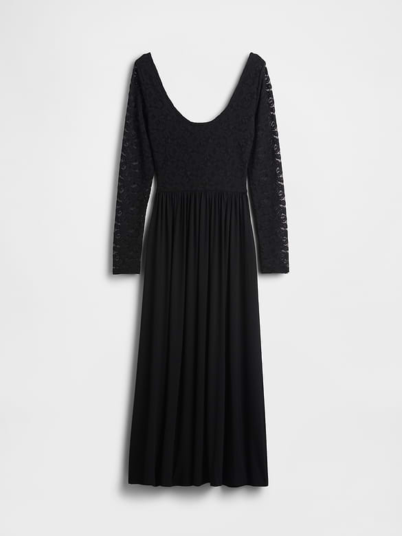 Mixed Media Maxi Dress