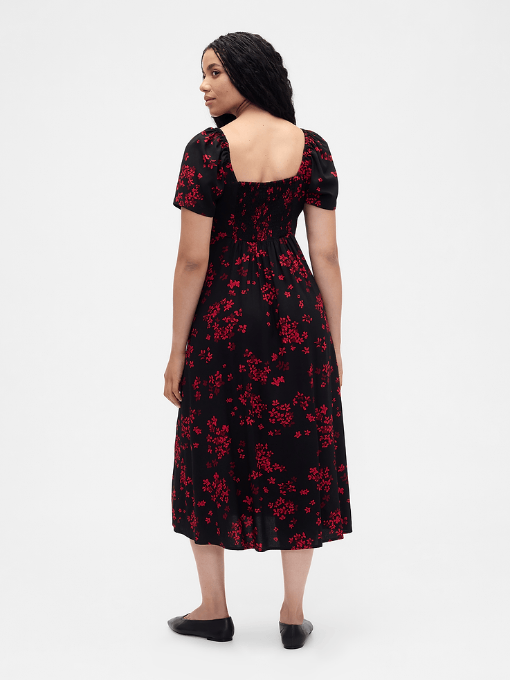 Image number 5 showing, Puff Sleeve Midi Dress