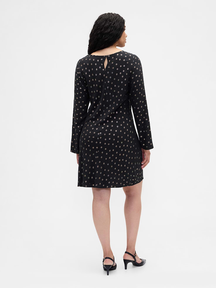 Image number 5 showing, Satin Boatneck Mini Dress