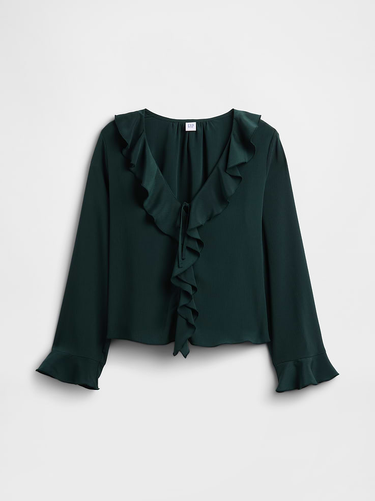 Image number 5 showing, Ruffle V-Neck Top