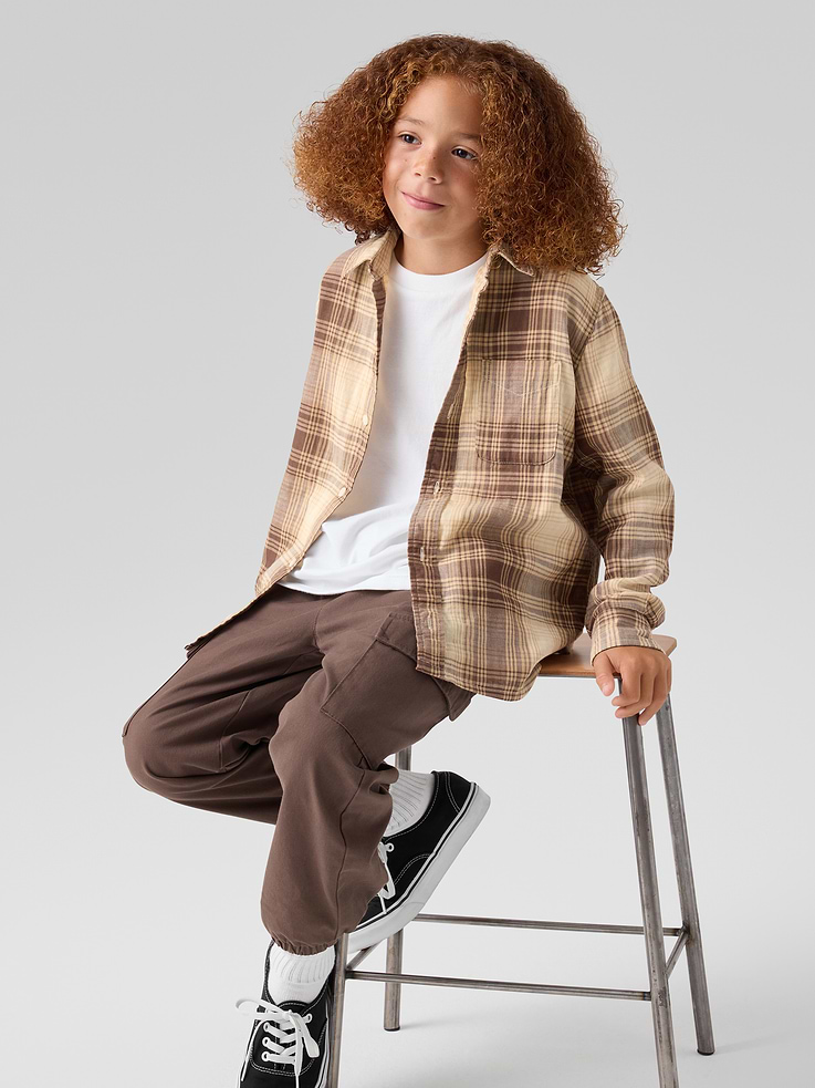 Image number 4 showing, Kids Twill Cargo Joggers