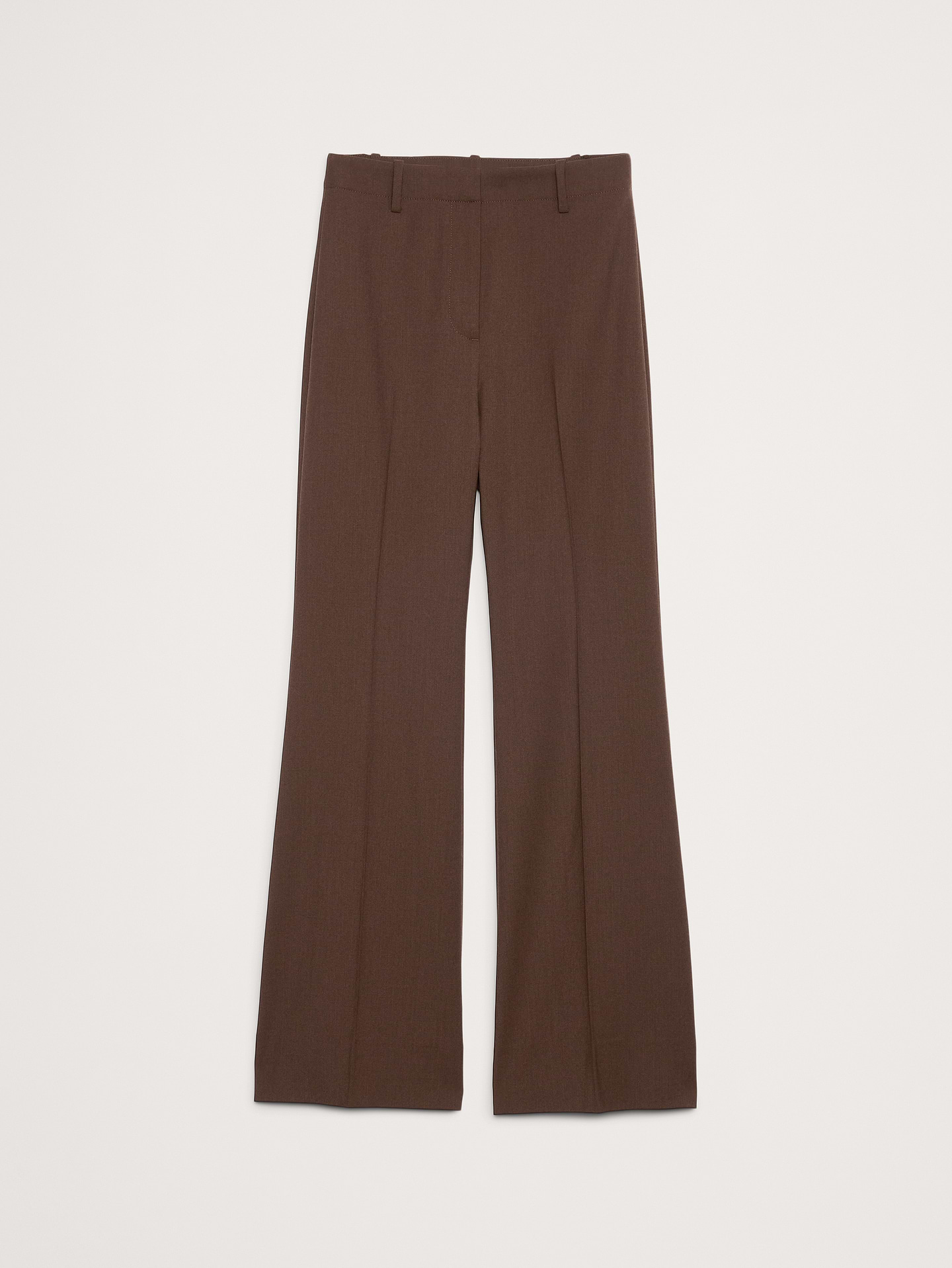 Image number 4 showing, Ultra High-Rise Flare Italian Lightweight Wool Pant