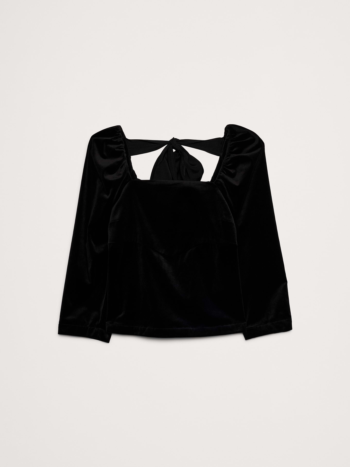 Image number 5 showing, Cotton Velvet Puff-Sleeve Top