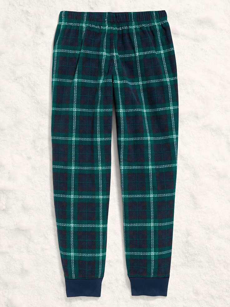 Image number 2 showing, Gender-Neutral Microfleece Jogger Pajama Pants for Kids