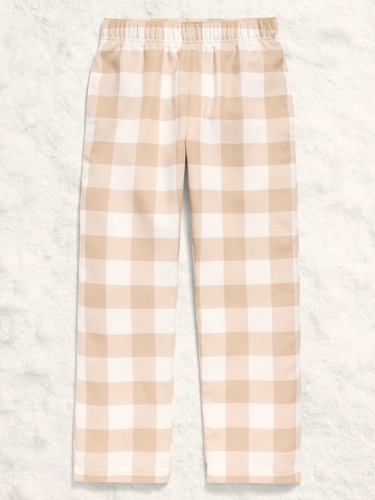 Image number 1 showing, Gender-Neutral Plaid Flannel Pajama Pants for Kids