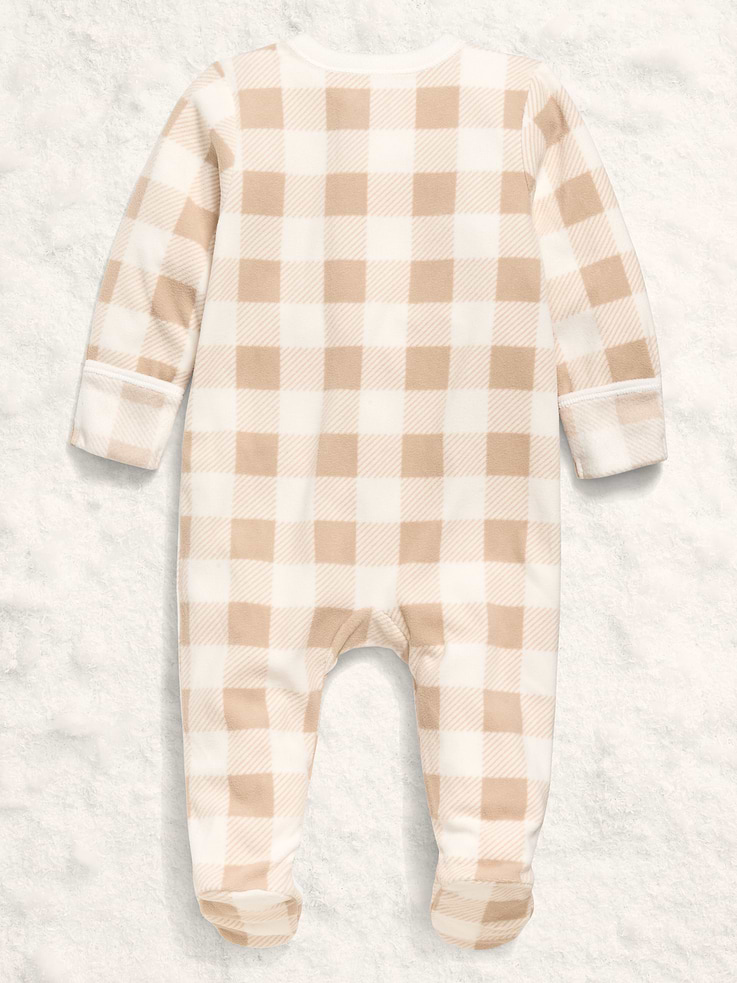 Image number 2 showing, Microfleece 2-Way-Zip Sleep & Play Footed One-Piece for Baby