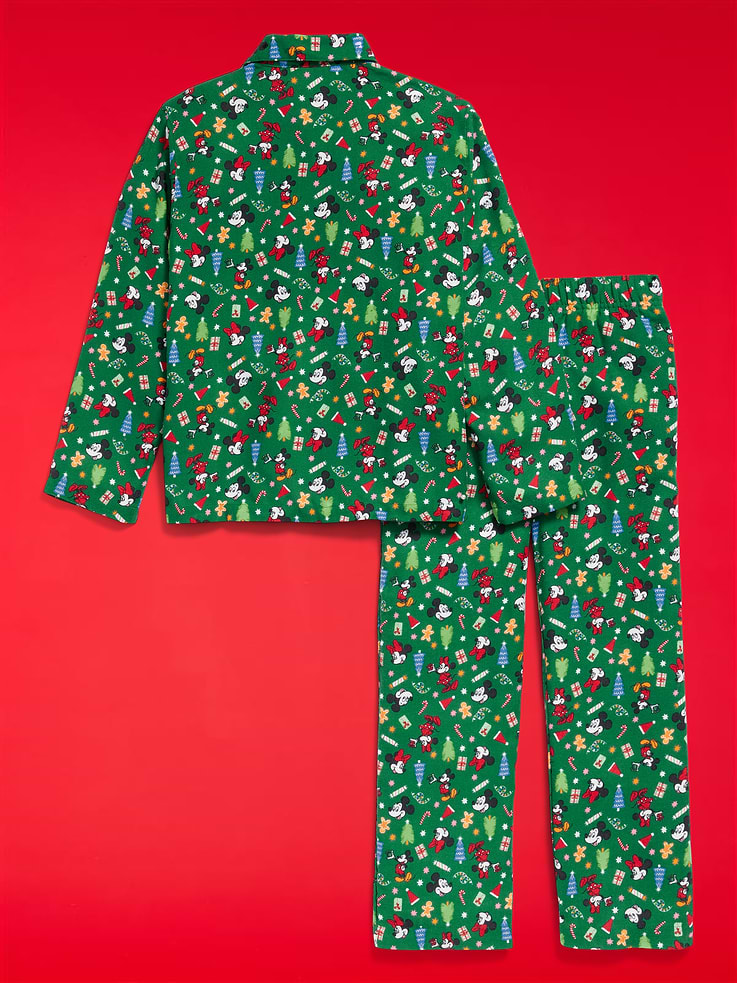 Image number 2 showing, Old Navy x Disney Gender-Neutral Button-Front Graphic Pajama Set for Kids