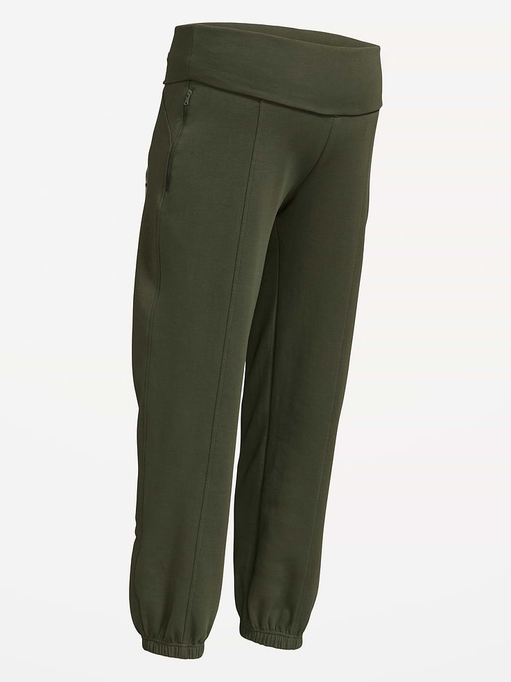 Image number 4 showing, Maternity Dynamic Fleece Rollover Waist Joggers