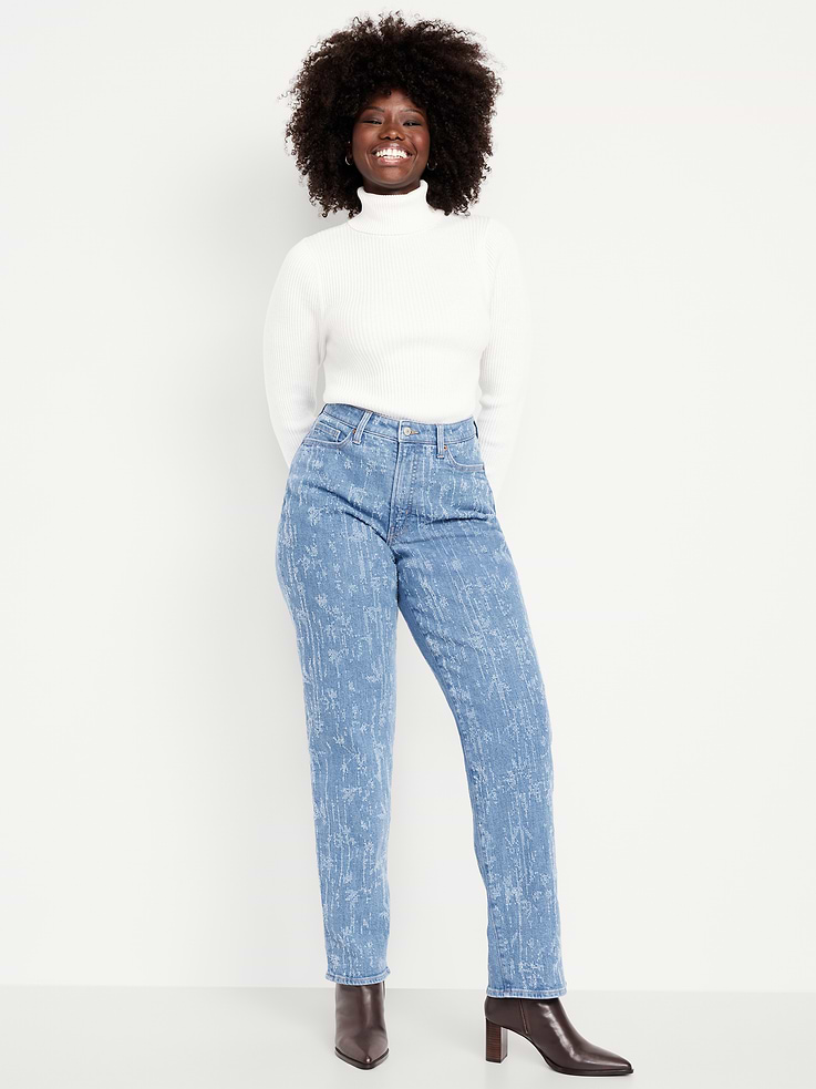 Image number 5 showing, Curvy High-Waisted OG Loose Textured Jeans