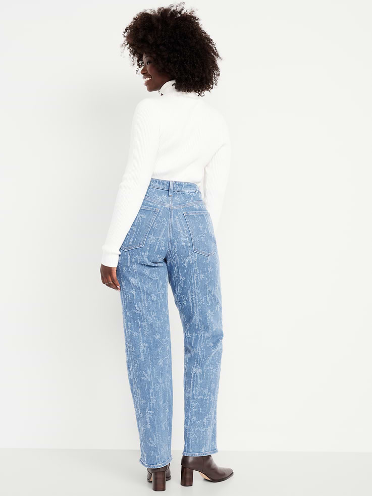 Image number 6 showing, Curvy High-Waisted OG Loose Textured Jeans