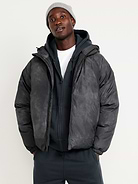 Image number 1 showing, Oversized Water-Resistant Hooded Puffer Jacket