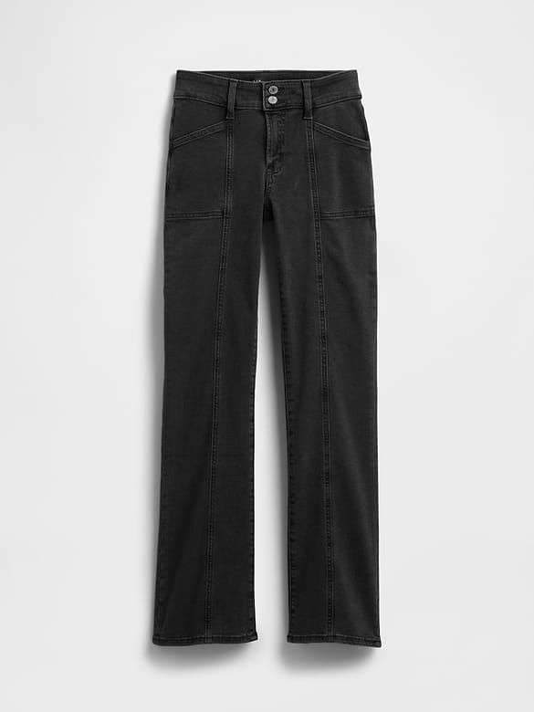 Mid Rise Universal Seamed Baby Boot Jeans