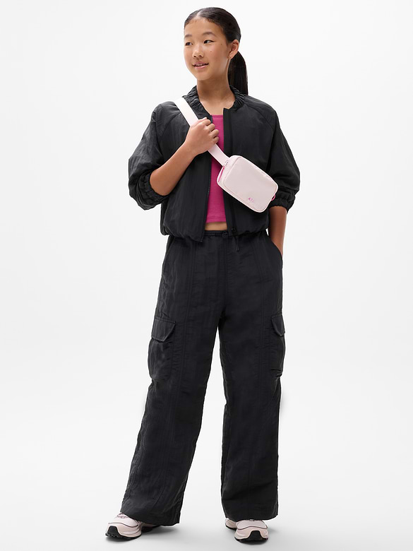 Athleta Girl Woven Cargo Wide Leg Pant