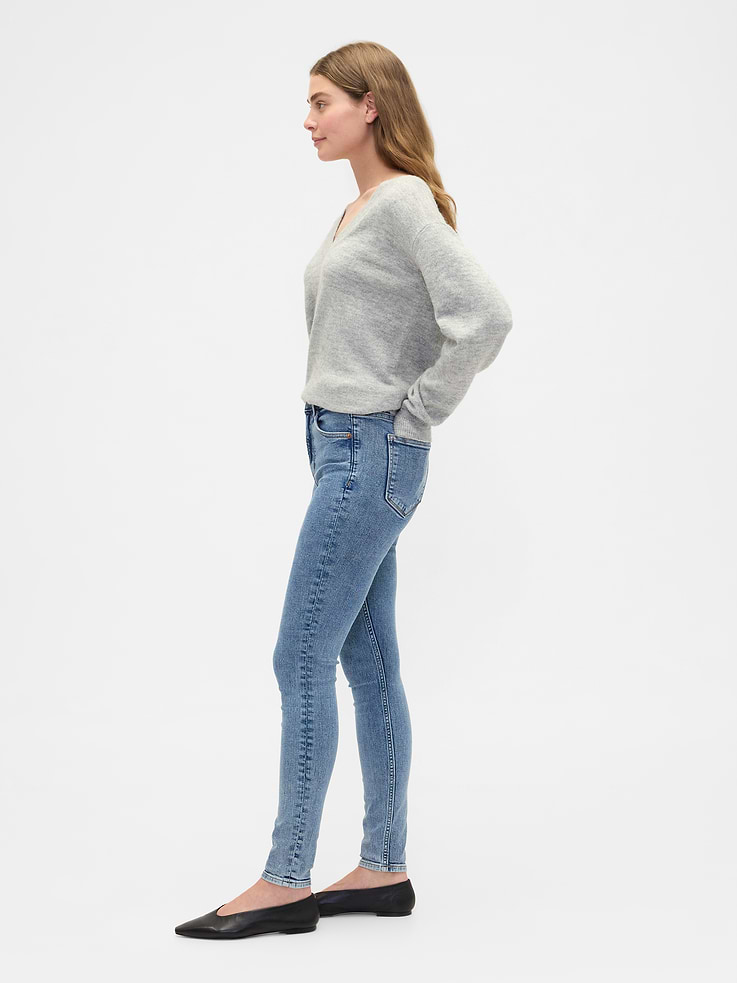 Image number 3 showing, High Rise Universal Skinny Jeans