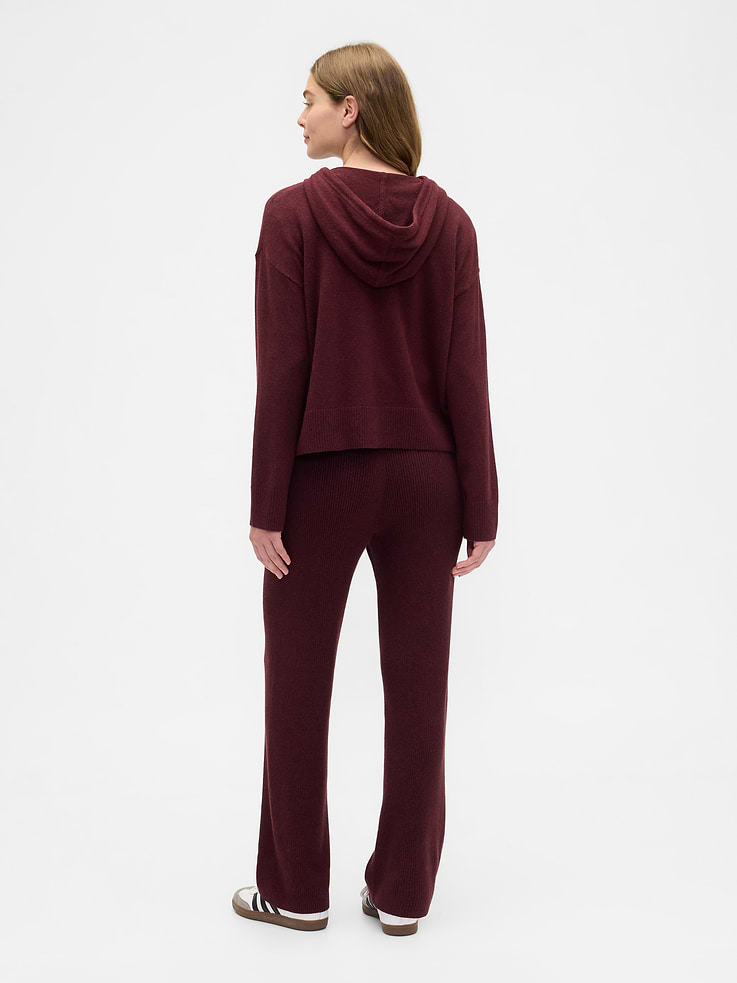 Image 4 of 7, CashSoft Relaxed Ribbed Sweater Pants