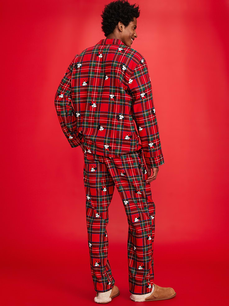 Image number 2 showing, Old Navy x Disney Mickey Mouse & Friends Printed Flannel Pajama Set for Men