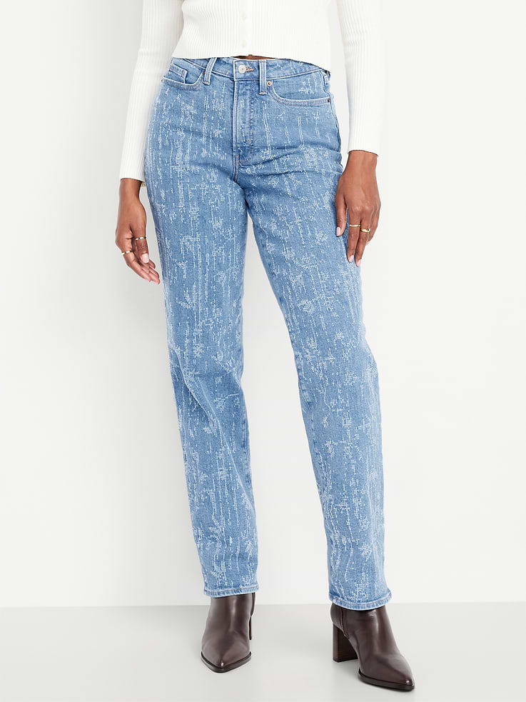 Image number 2 showing, Curvy High-Waisted OG Loose Textured Jeans