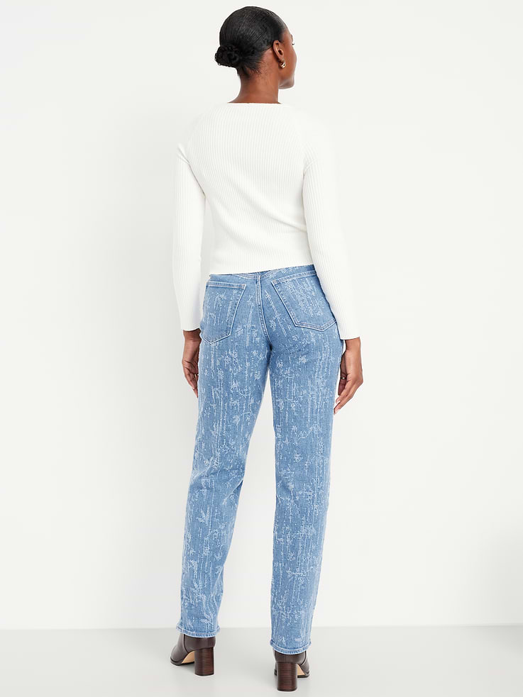 Image number 3 showing, Curvy High-Waisted OG Loose Textured Jeans