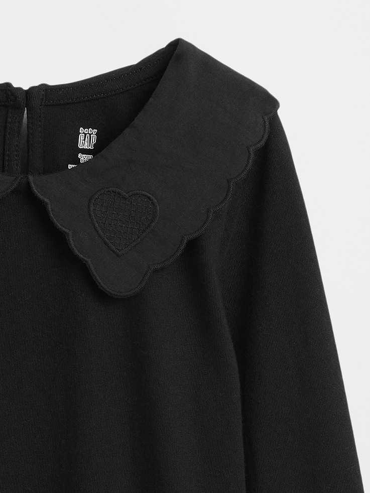 Image 3 of 3, Baby & Toddler Heart Collar Top