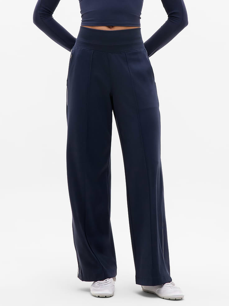 Image number 2 showing, Venice High Rise Track Stripe Wide Leg Pant