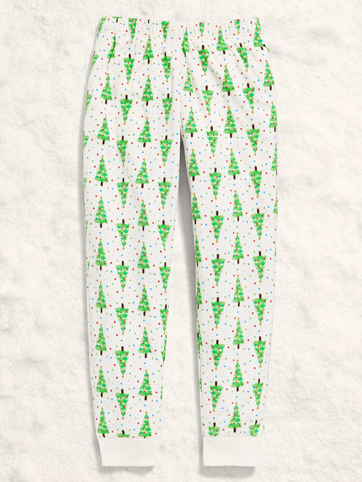 Image number 1 showing, Gender-Neutral Microfleece Jogger Pajama Pants for Kids