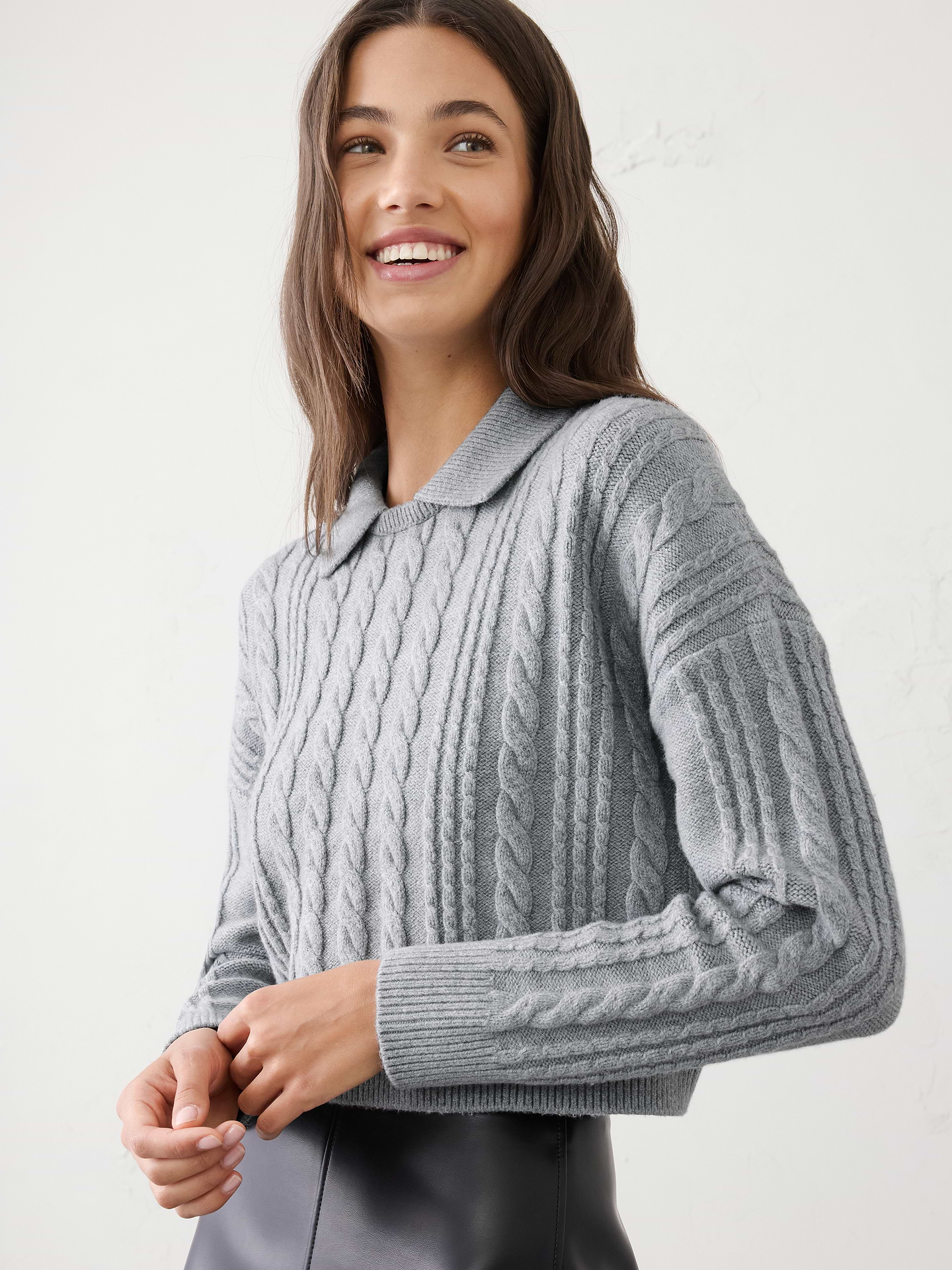 Image number 1 showing, Perfectly Soft Cable Sweater