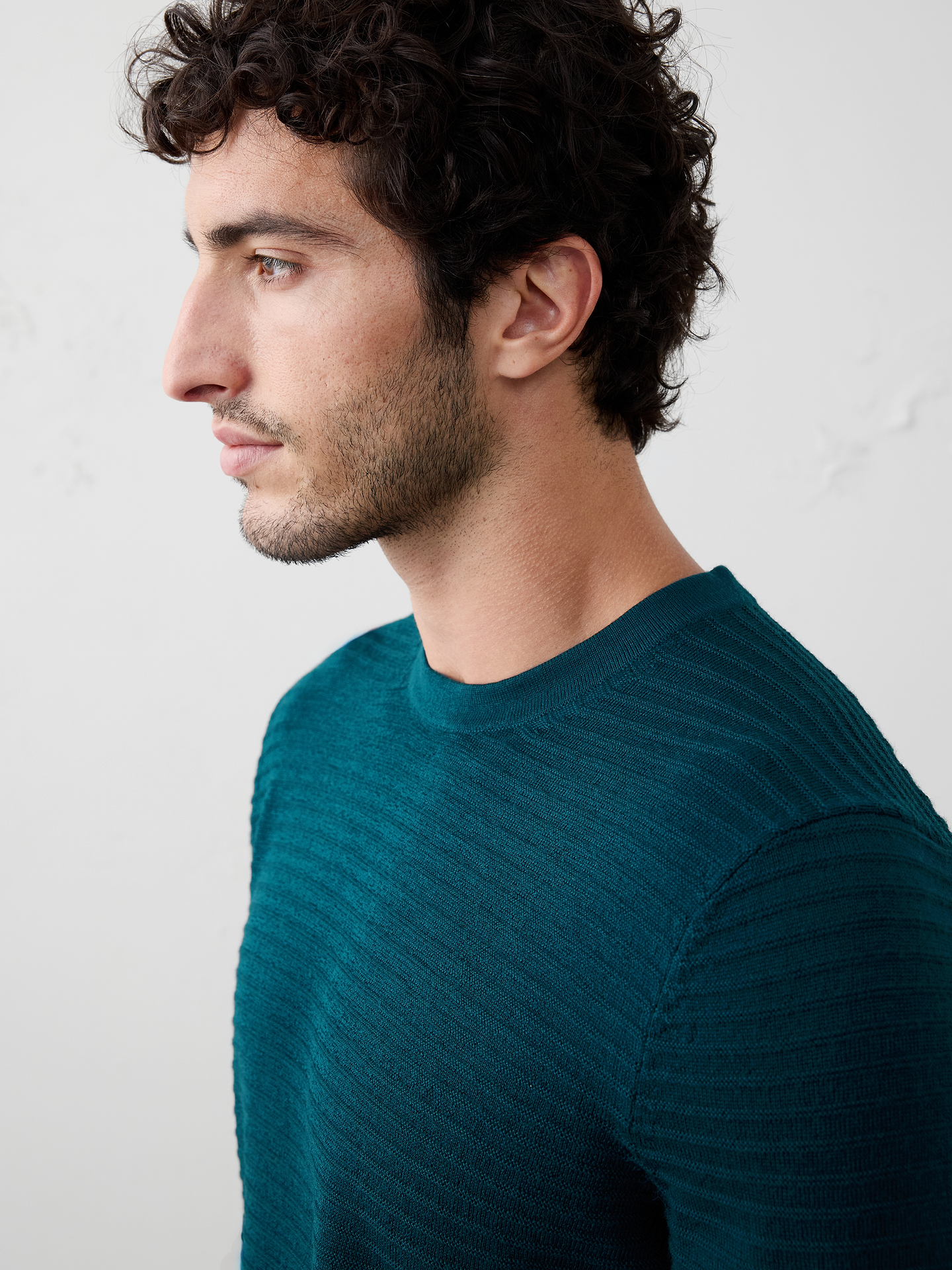 Image number 3 showing, Merino Wool Textured Sweater