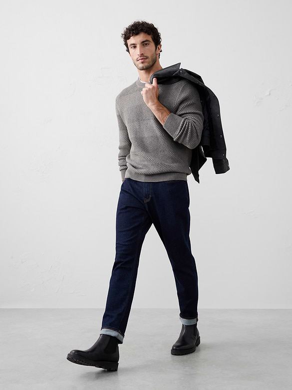 Zigzag Textured Sweater