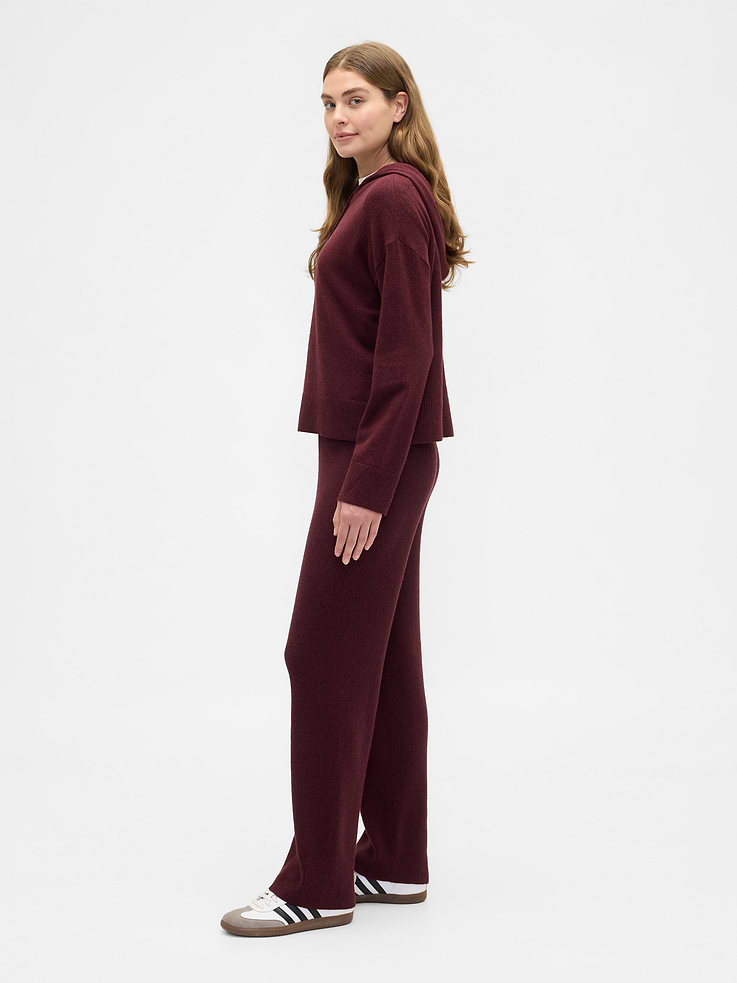 Image 3 of 7, CashSoft Relaxed Ribbed Sweater Pants