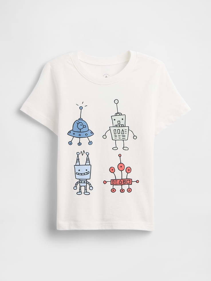 Image 1 of 3, Soft jersey knit., Short sleeves., Crewneck., Graphic at front., Product #1171875