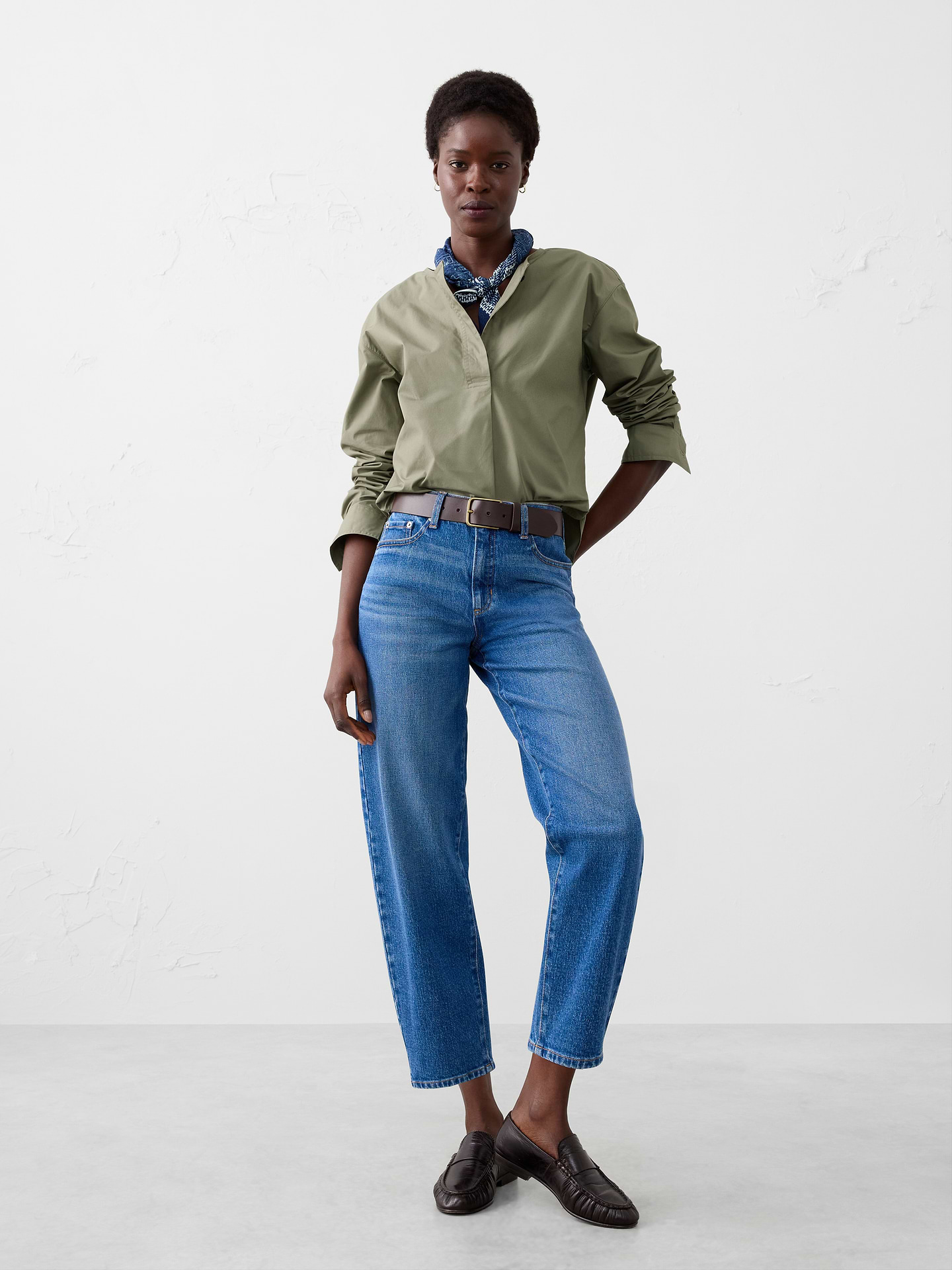Image number 1 showing, Placket Popover Shirt