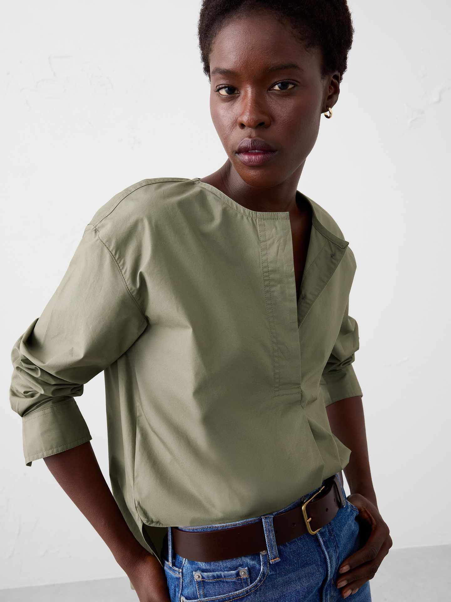 Image number 3 showing, Placket Popover Shirt