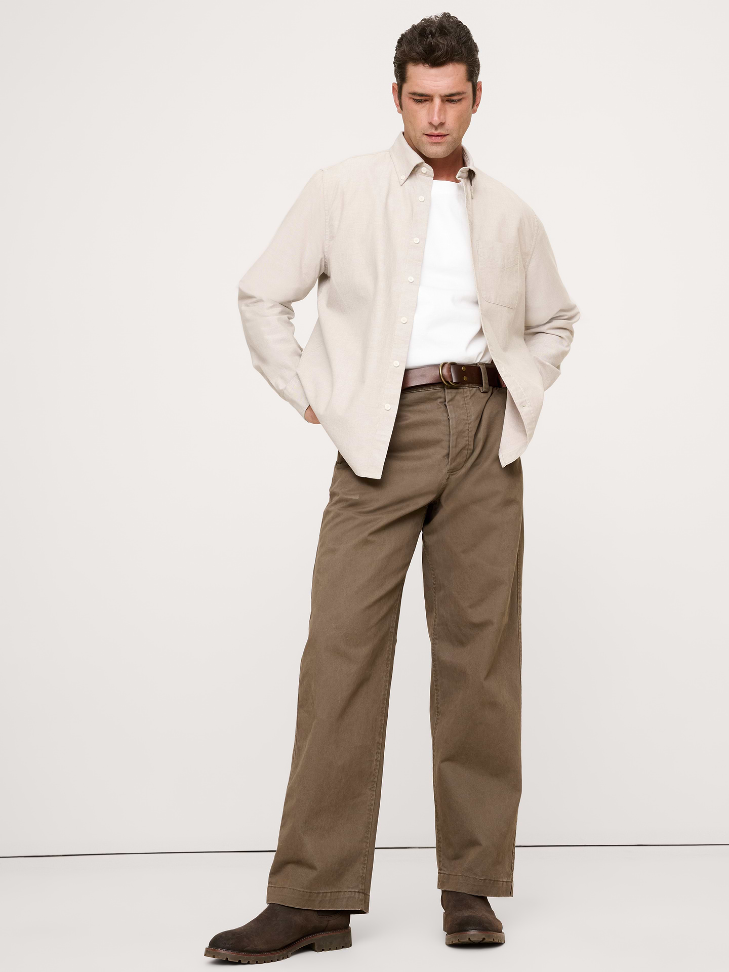 L'image numéro 1 présente Chemise Oxford, coupe standard