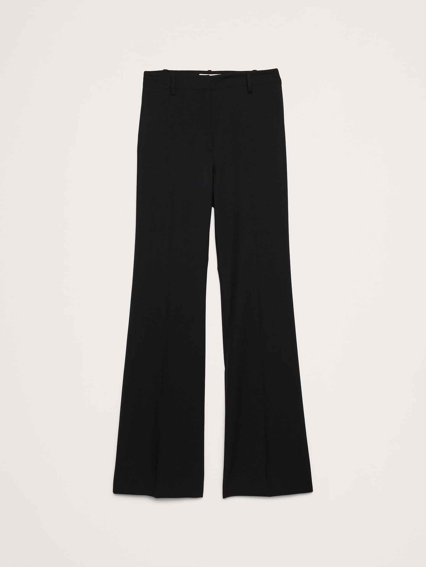 Image number 7 showing, Ultra High-Rise Flare Italian Lightweight Wool Pant