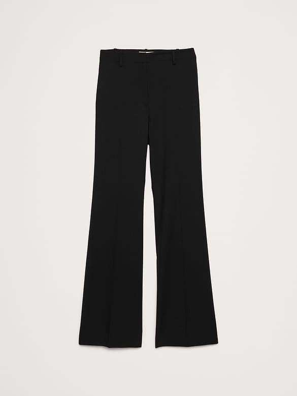 Ultra High-Rise Flare Italian Lightweight Wool Pant