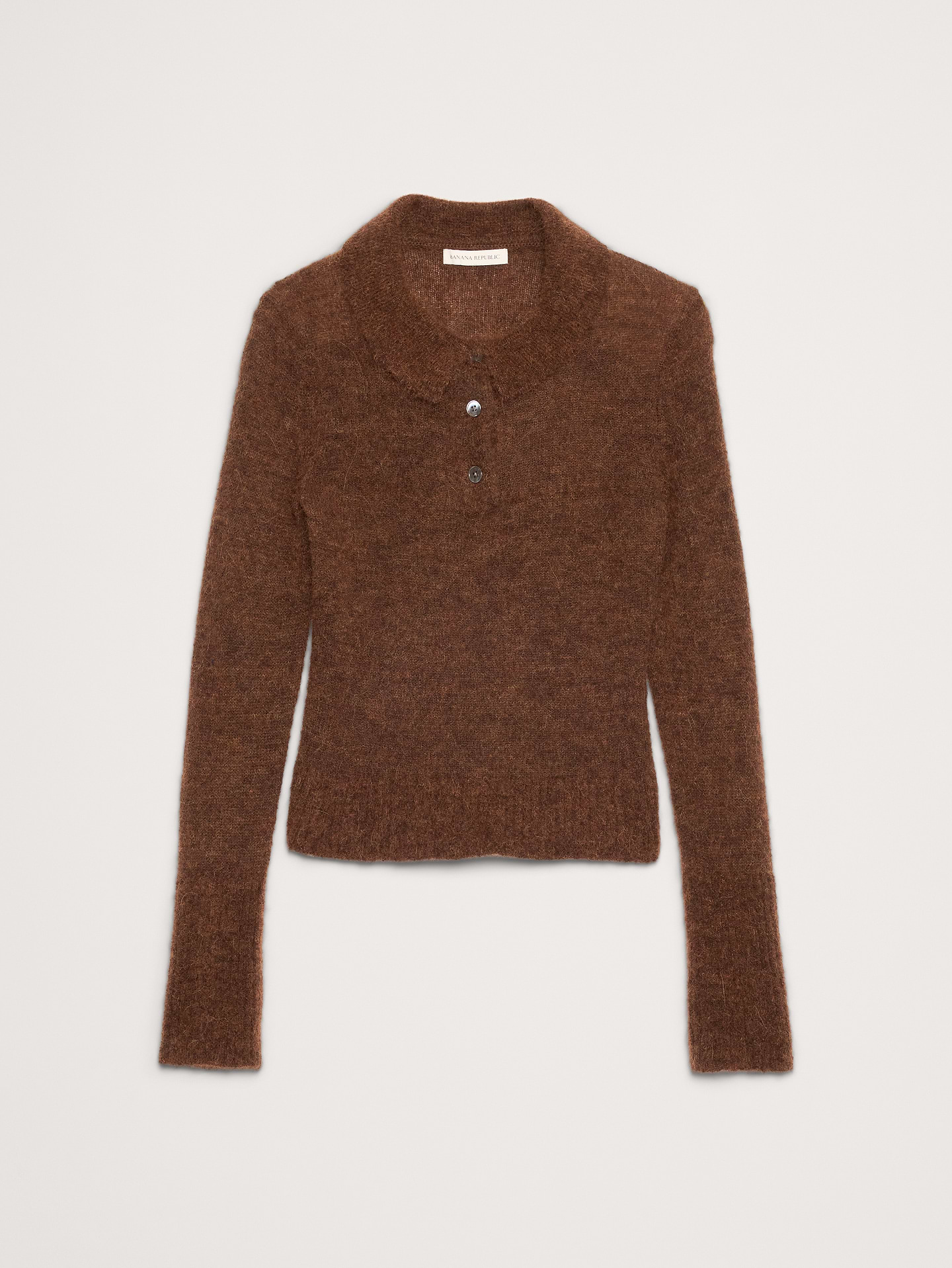 Image number 4 showing, Italian Alpaca-Blend Sweater Polo