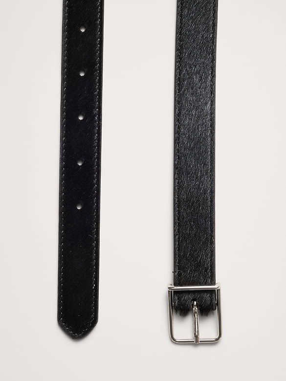 Ceinture en cuir de veau velours