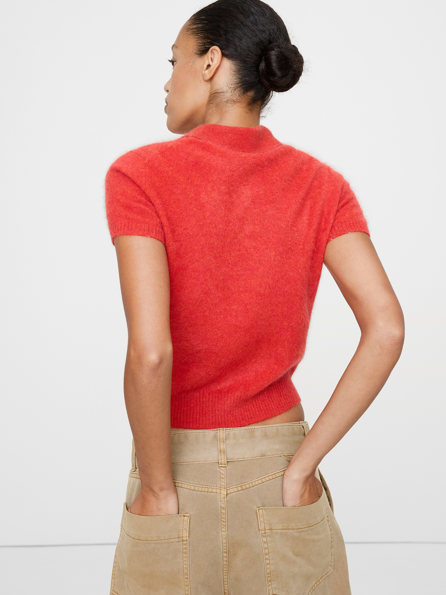 Image number 3 showing, Lightweight Brushed Cashmere Sweater Polo