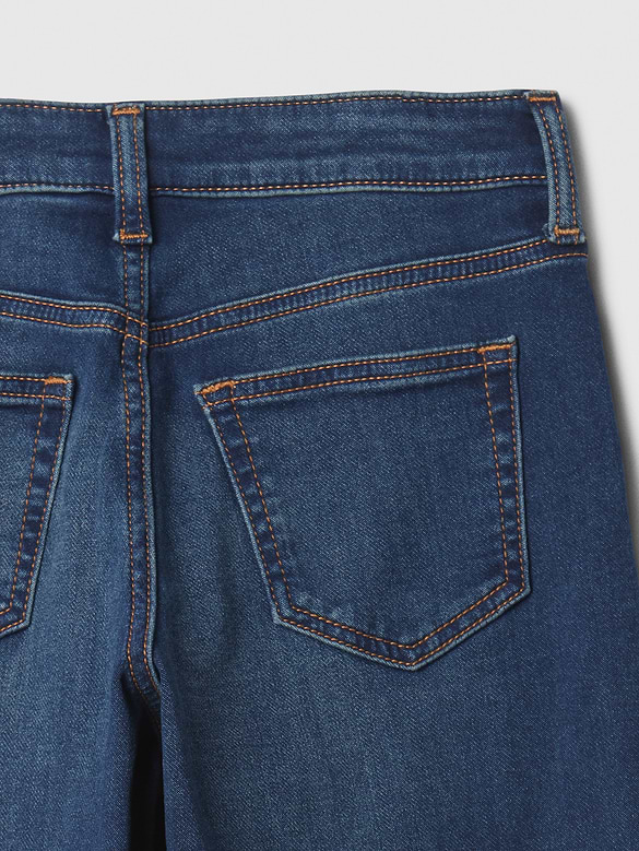 Kids High Rise Wide-Leg Ankle Sweatpant Jeans