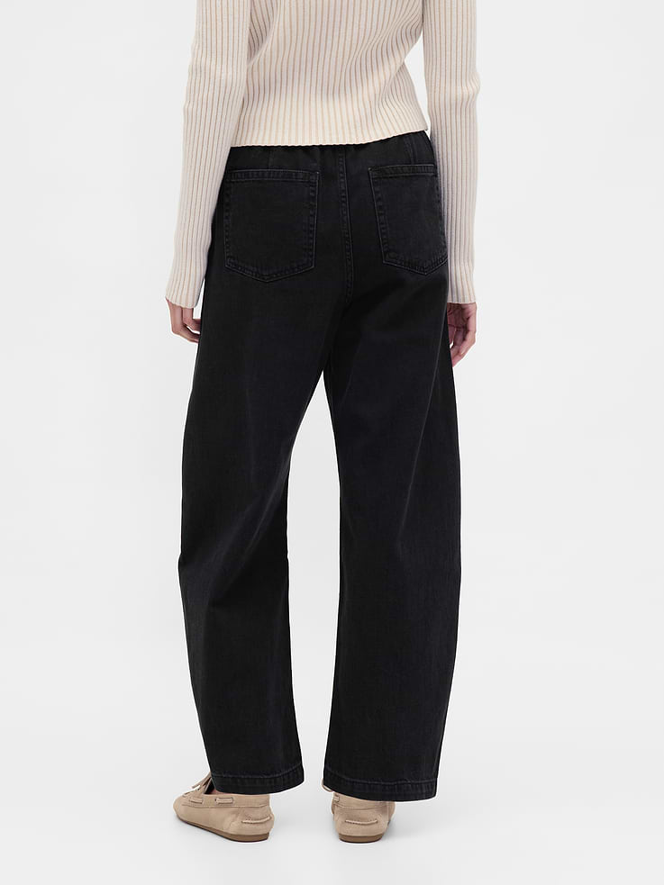 Image number 4 showing, High Rise Barrel Jeans