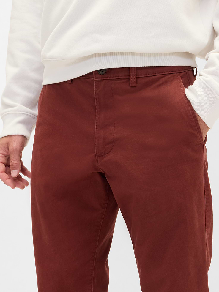 Image 5 of 6, GapFlex Essential Khakis in Straight Fit