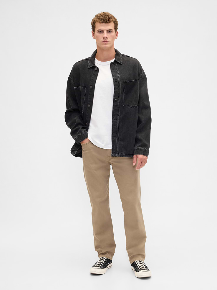 Image 1 of 6, This product is part of our water-saving Washwell program. Compared with conventional wash methods, Washwell uses at least 20% less water., Stretch denim., Color wash., Button closure, zip fly., Classic five-pocket styling., This product was made in a factory that invests in gender equity and women’s empowerment through RISE. Learn more at, Product #844839