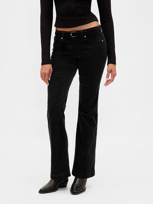 Low Rise Corduroy Long & Lean Pants