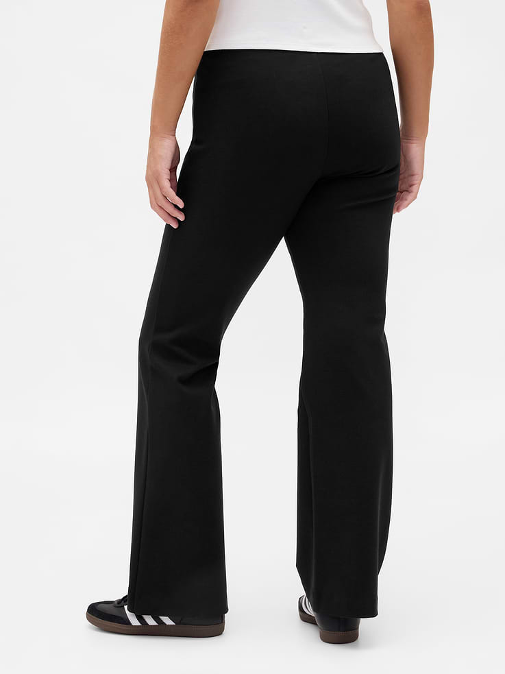 Image number 6 showing, Low Rise Double Knit Flare Pants