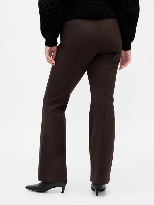 High Rise Double Knit Boot Pants