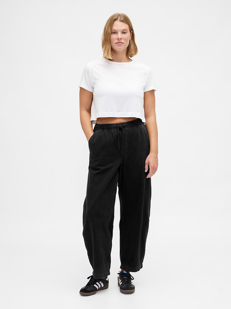 Image number 5 showing, High Rise Barrel Jeans