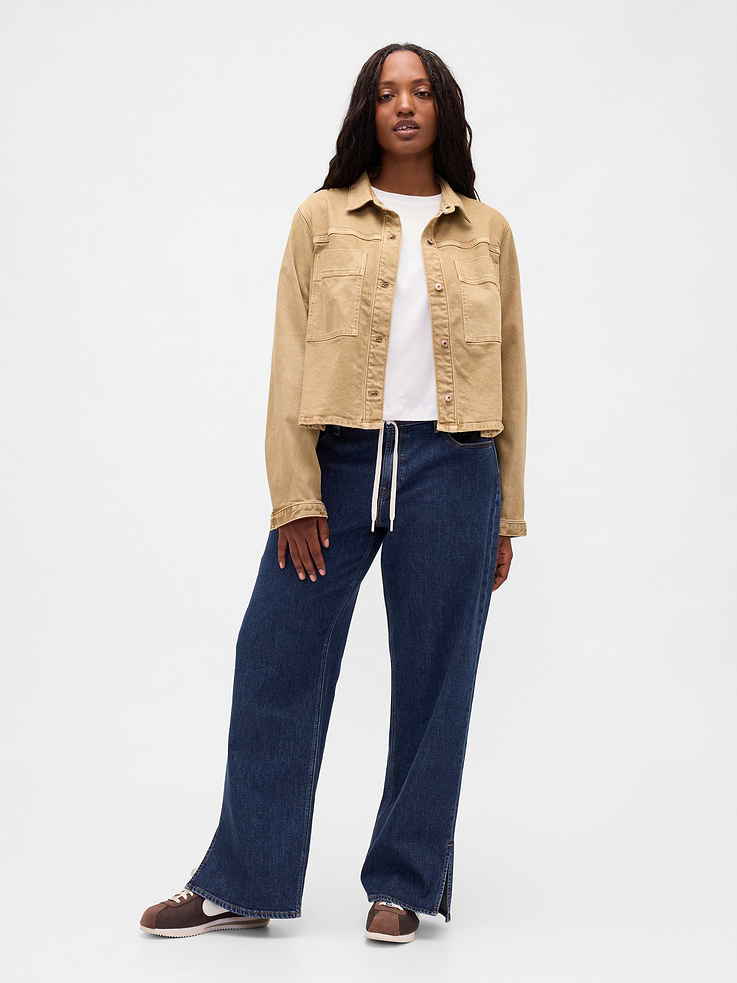 Image number 5 showing, Low Rise Drawcord '90s Loose Jeans