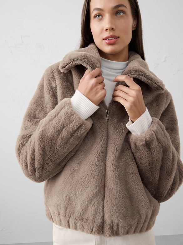 Faux Fur Short Jacket